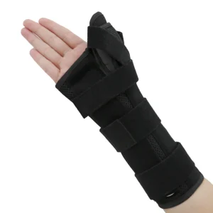 Orthotics Lace up Immobilization Wrist with Thumb Splint Heated Wrist Support Wrist Guard