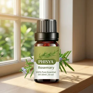 PHISYA 10ml Pure and Natural 100% Cold Pressed Essential Oil for Face & Body Aroma Therapy Premium Quality Sweet Rosemary Oil