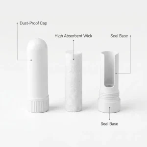 PM Fast Delivery Portable Plastic Essential Oil Nasal Inhaler Sticks Refillable Empty Aromatherapy Tubes Ready to Ship