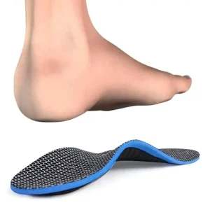 PU EVA Sports Orthotic Insoles with Poron Padding Flat Foot Plantar Fasciitis Arch Support Insoles for Athletes Shoe Wearers
