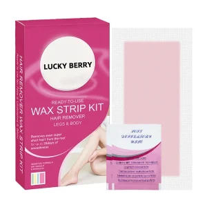 Pain Free Vegan Organic Nonwoven Fabric Disposable Hair Removal Wax Strips Quick Easy Depilation for Face Leg Arm Body