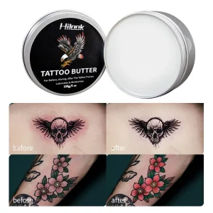 Pain Relief Cooling Effect Organic Ingredients Non Greasy Tattoo Butter for Fresh Tattoos