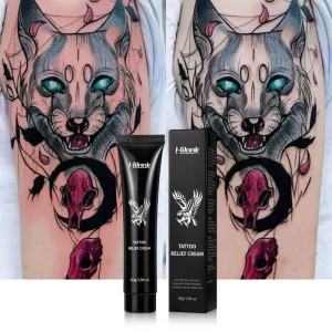 Pain Relief Soothing Organic Ingredients Non Greasy Tattoo Relief Cream for Tattoo Aftercare