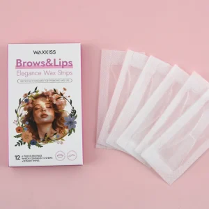 Painless Hair Removal Brows Lips Wax Strip Easy to Use Facial Wax Strips for Eyebrows Lips Hair Removal