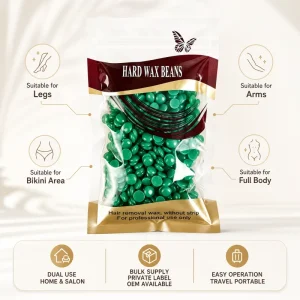 Painless Hard Wax Beans Strip free Hot Film Depilatory Wax Beads for Full Body Hair Removal Salon Home Use