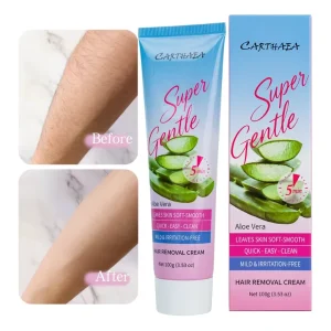 Painless Nourishing Depilatory Cream Gentle Hair Remover for Men and Women Multi Body Parts