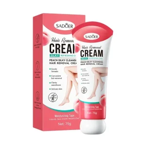 Peach Hair Removal Cream Non Irritating Quick Whole Body Axillary, Armpit, Arm, Leg, Private Area 75g