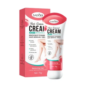 Peach Smooth Hair Removal Cream, Gentle, Painless, Rapid Hair Removal, No Irritation, No Side Effects
