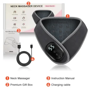 Pendant ABS Massage Instrument Portable Neck Body Leg Relaxation Massage Tool Rechargeable Home Travel Care Tool
