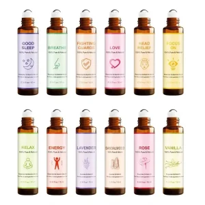 Perfume Roller Design Massage Rose Fragrance Essential Oil Care Set OEM ODM Processing Customization
