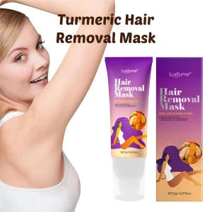 Permanent Hair Remover Cream Inhibit Hair Growth Facial Body Turmeric Hair Removal Mud Mask