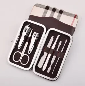 Personal Care Durable Stainless Steel Travel Kit Custom Logo Manicure Pedicure Set for Guests Nail Care Tool Kit