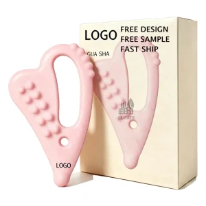 Pink Ceramic Gua Sha Tool Face Lifting Shaping Tool Full Body Relaxation Massage Self Care Beauty Tool Orthotic