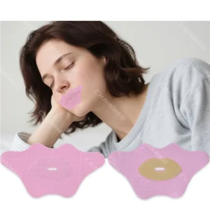 Pink Lip Shape Mouth Tape Women Sleep Tape with Hydrocolloid Moisturizing Lips Collagen Mouth Tape for Sleeping