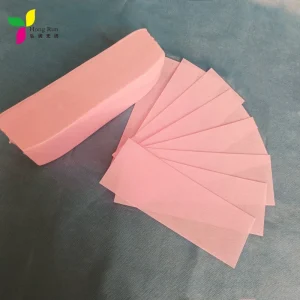 Pink Nonwoven 100% Polyester Wax Strips for Salon Beauty Roll Depilatory Use