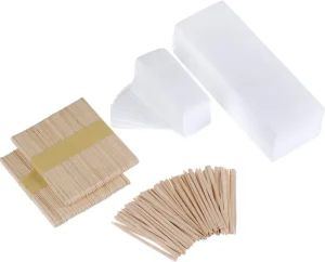 Popular Non Woven Fabric 100% Polyester Hair Removal Wax Strips 7cm*20cm Customizable Spa & Beauty Salon Use