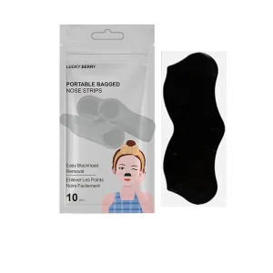 Portable Bagged Volcanic Mud Black Charcoal Deep Cleansing Face Nose Peeling Acne Treatment Sheet Blackhead Remover Serum