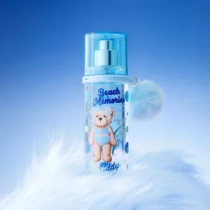 Portable Body Mist Spray With Plush Charm Decoration Long Lasting Light Fragrance for Outdoor Travel Gift Set
