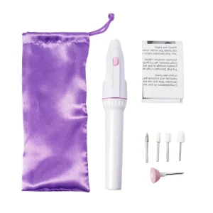 Portable Electric Nail Drill Pen Brushed Motor 0 6000rpm Adjustable Speed Mini Cordless Nail File Machine 6 Stainless Steel Bits