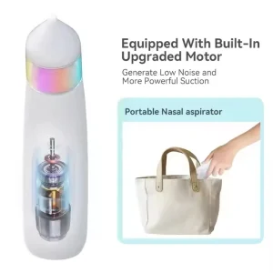 Portable Manual Nasal Aspirator Professional Mucus & Booger Removal with Multi Level Suction Control