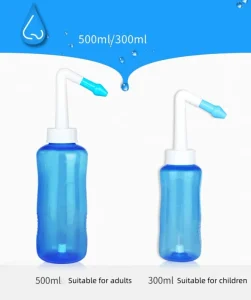 Portable Nasal Wash Bottle Nose Cleaner Baby Nasal Rinse 300ml Nose Irrigator