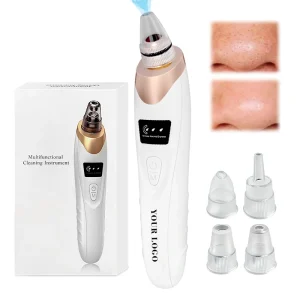 Portable Rechargeable Blackhead Remover Vacuum Cleaner for Facial Pores with 3 Modes Electric Nose Extractor