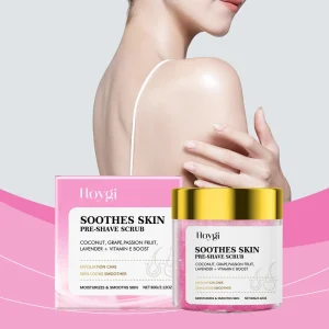 Pre Shave Gentle Exfoliating Softening Smoothing Dead Skin Hair Removal Moisturizing Face Body Sugar Scrub for Men Women Care
