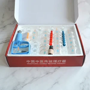 Premium 24 Pcs Hijama Vacuum Cupping Therapy Set CD-24 Professional Clinic Grade