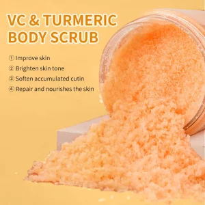 Premium OEM Face Scrub Exfoliating Brightening Turmeric Kojic Acid Natural Organic Creamy 280g Daily Smooth Scrub