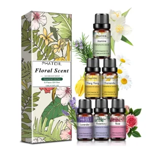 Premium Oil Set Flower Pure Natural Organic Rose Lavender Massage Body Care Essential Oil Use Massage Oils Body