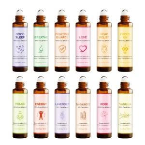 Premium Portable 10ml Natural Roll On Essential Oil for Daily Relaxation