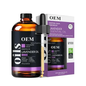 Premium Undiluted Lavender Essential Oil for Aromatherapy Skin Care OEM ODM Private Label Therapeutic Grade Manufacturer