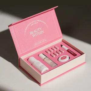 Printing Skin Care Products Rigid Box Packaging Coated Paper Gold Foil Hot Stamping Gift Magnetic Closure Cardboard Boxes