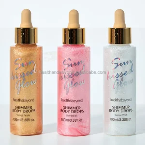 Private Brands Lightweight and Non-Greasy Coconut Olive Perfumes Body Oil with Gold Shimmer