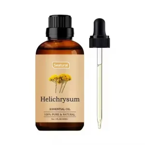 Private Label 100% Pure Cold Pressed Helichrysum Essential Oil for Skincare Hair Care Aroma & Diffuser