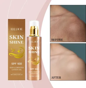 Private Label 100ml Body Shine Oil Repair Skin Glow Massage Body Care Oil with Spf