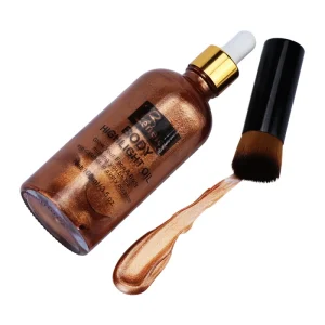 Private Label 100ml Bronze Waterproof Glitter Highlighter Stick for Women Body Shimmer Face Makeup