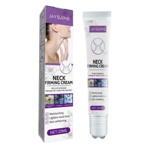 Private Label 20ml Neck Lines Lightening Skin Moisturizing Whitening Neck Firming Roller Massage Cream