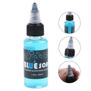 Private Label 40ml Blue Soap for Microblading Tattoo Soothing Cleaning Solution for Permanent Makeup Aftercare