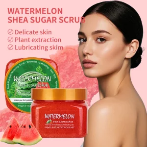 Private Label 610g Shea Sugar Bath Salt Body Scrub Deep Cleaning Exfoliating Whitening Moisturizing Nourishing Benefits