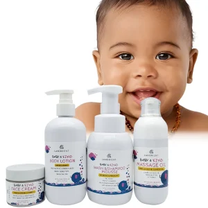 Private Label Baby Bath Products Organic Baby Skin Nourishing and Moisturizing 3 in 1 Body Wash Teen Baby Skin Care Set