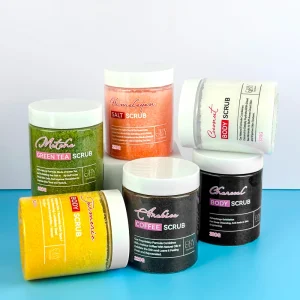 Private Label Body Scrub Organic Exfoliator Moisturizing Whitening Skin Turmeric Salt Face Body Scrub