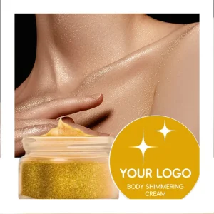Private Label Body Smooth Moisture Highlighter Shimmer Glitter Long Lasting Fragrance Highlight Lotion Body Cream