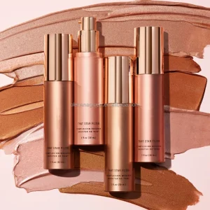 Private Label Brightening Vegan Body Tanning Highlighter Custom Logo All Natural Glow Oil Face Body Shimmer Oil