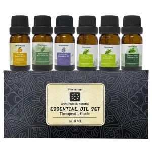 Private Label Bulk 10ml Pure Natural Aromatherapy Gift Lemongrass Tea Tree Eucalyptus Peppermint Essential Oil Set