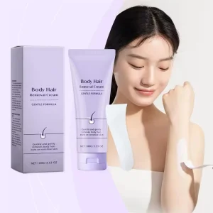 Private Label Chemical Hair Removal Cream Gentle Long Lasting Moisturizing Natural Fragrance for Face and Body All Skin Types