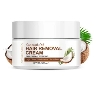 Private Label Coconut Hair Removal Cream Gently Remove Body Hair Painless