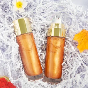 Private Label Custom Cruelty Free Vegan High Gloss Liquid Highlighter Body Shimmer Oil