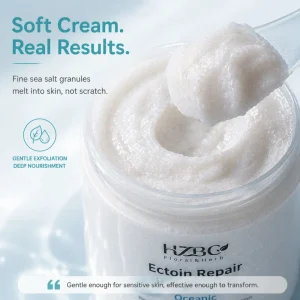 Private Label Ectoin Body Scrub Anti-Pollution Barrier Repair Soothes Dry Irritated Skin Japanese Inspired Formula