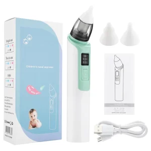 Private Label Electric Baby Nasal Aspirator Rechargeable Baby Nose Cleaner Silicone Low Noise Safety Child Nasal Aspirator Baby